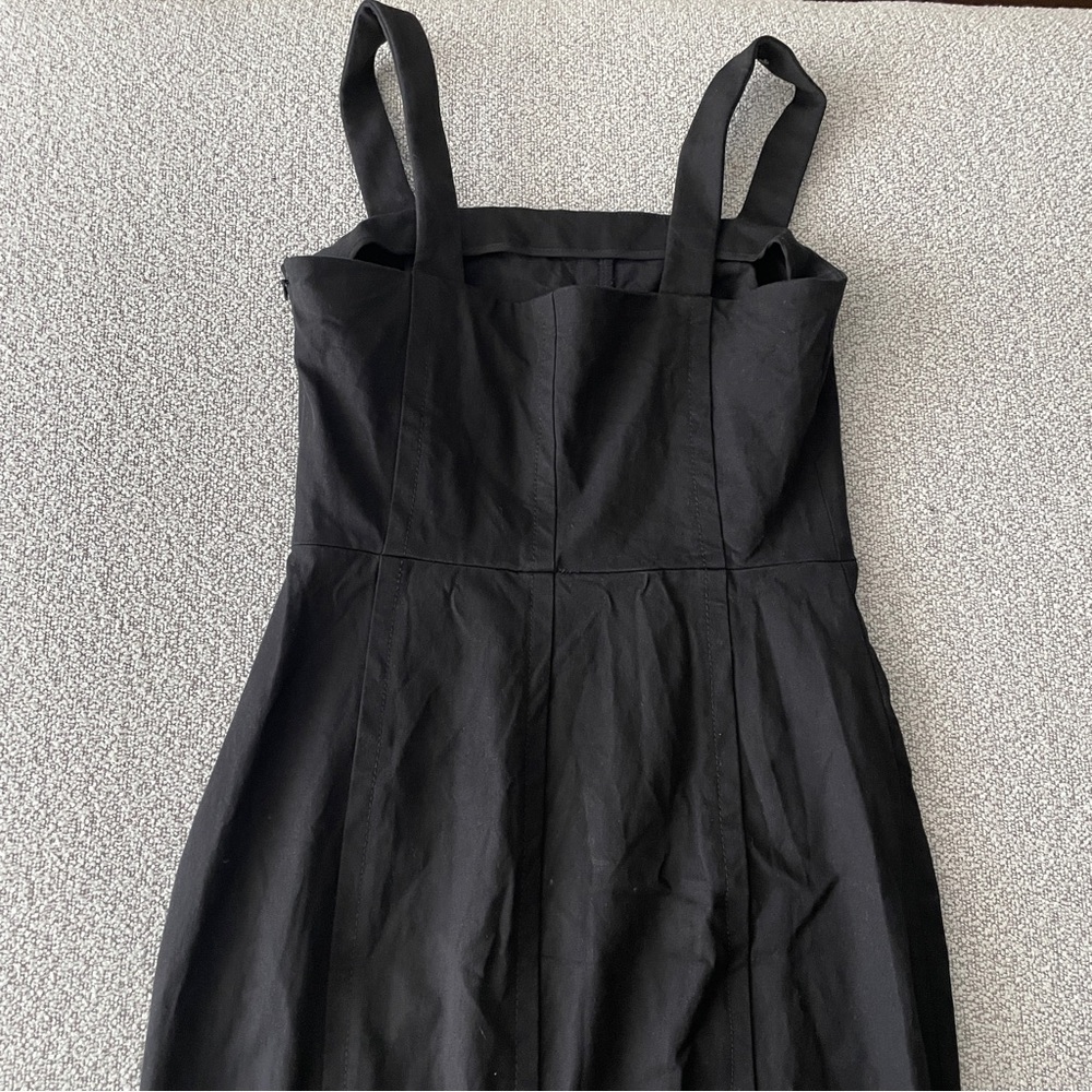 Banana Republic Solid Black Square Neck Sheath Dr… - image 4